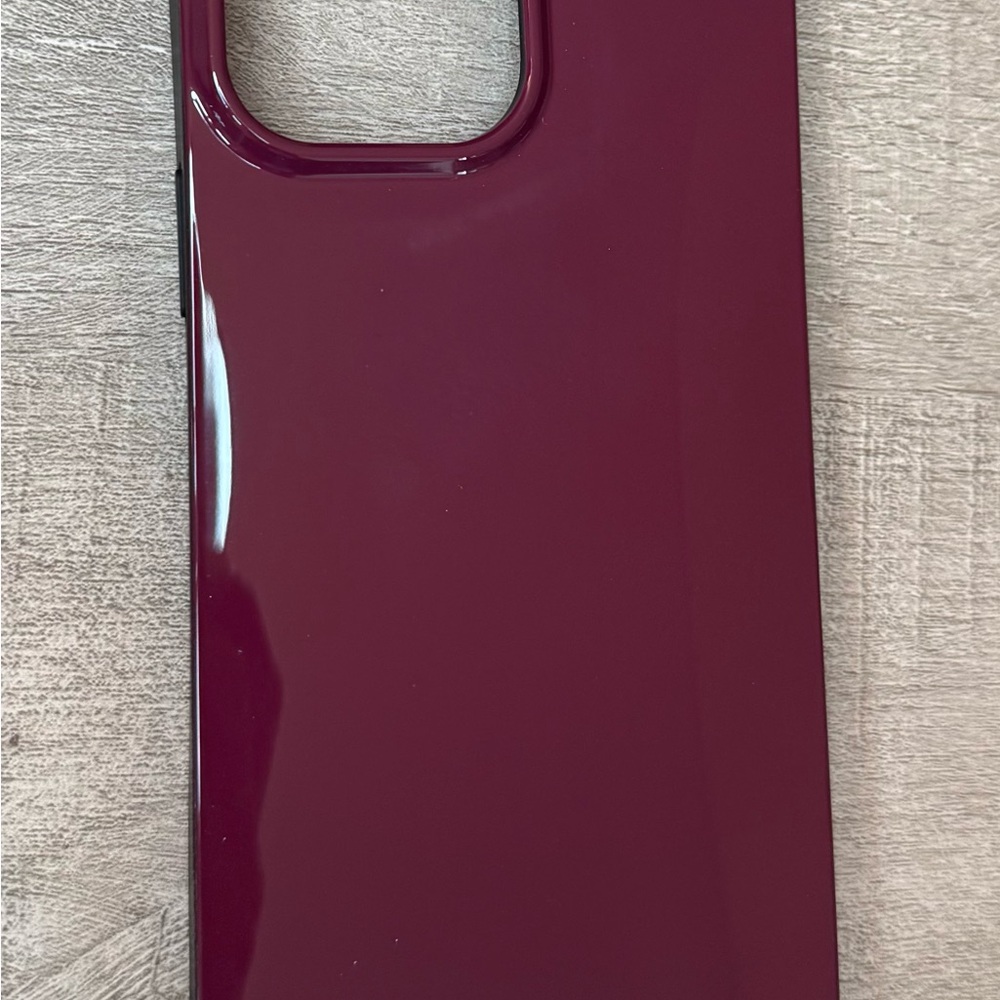 FLAUNT SQUARE Burgundy iPhone 13 Pro Max Case